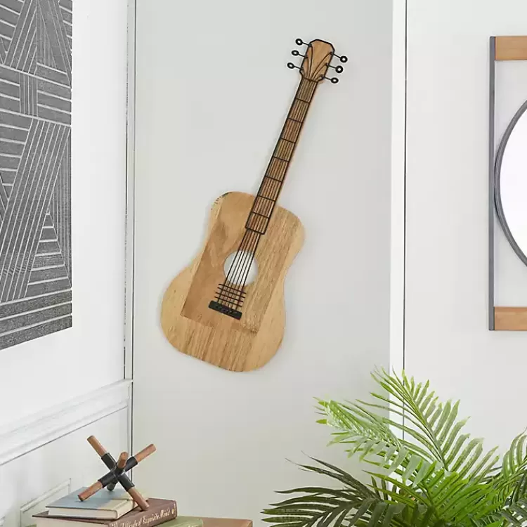 brown_wood_acoustic_guitar_wall_plaque_3.webp Brown Wood Acoustic Guitar Wall Plaque>Kirklands Home Flash Sale