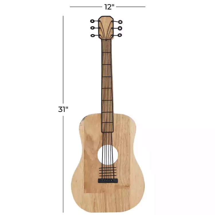 brown_wood_acoustic_guitar_wall_plaque_6.webp Brown Wood Acoustic Guitar Wall Plaque>Kirklands Home Flash Sale
