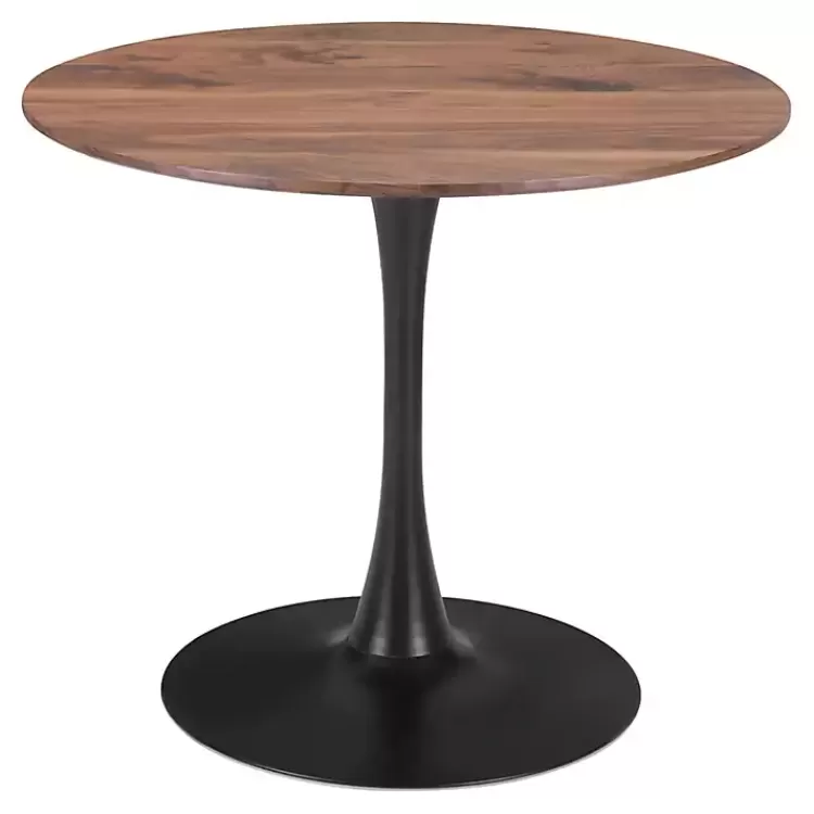 Brown Wood and Black Metal Bistro Dining Table>Kirklands Home Cheap