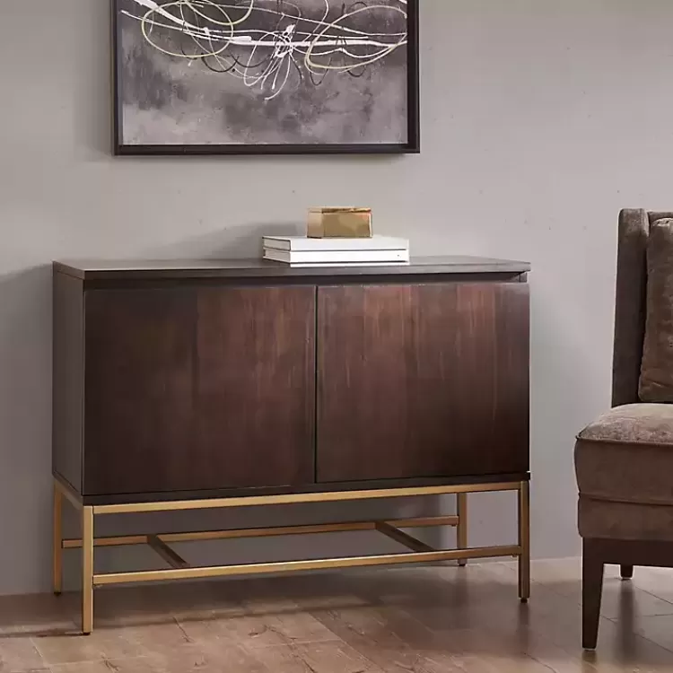 Wood and Gold Martha Stewart Cabinet>Kirklands Home Shop