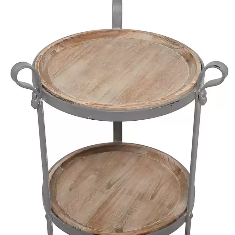 brown_wood_and_gray_metal_tier_side_table_2.webp Brown Wood and Metal 3-Tier Side Table>Kirklands Home Clearance