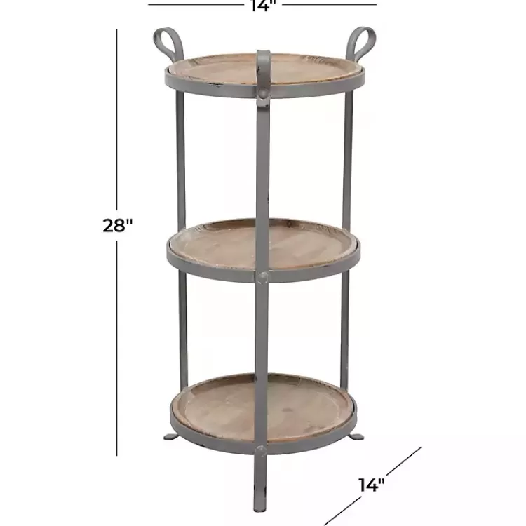 brown_wood_and_gray_metal_tier_side_table_4.webp Brown Wood and Metal 3-Tier Side Table>Kirklands Home Clearance