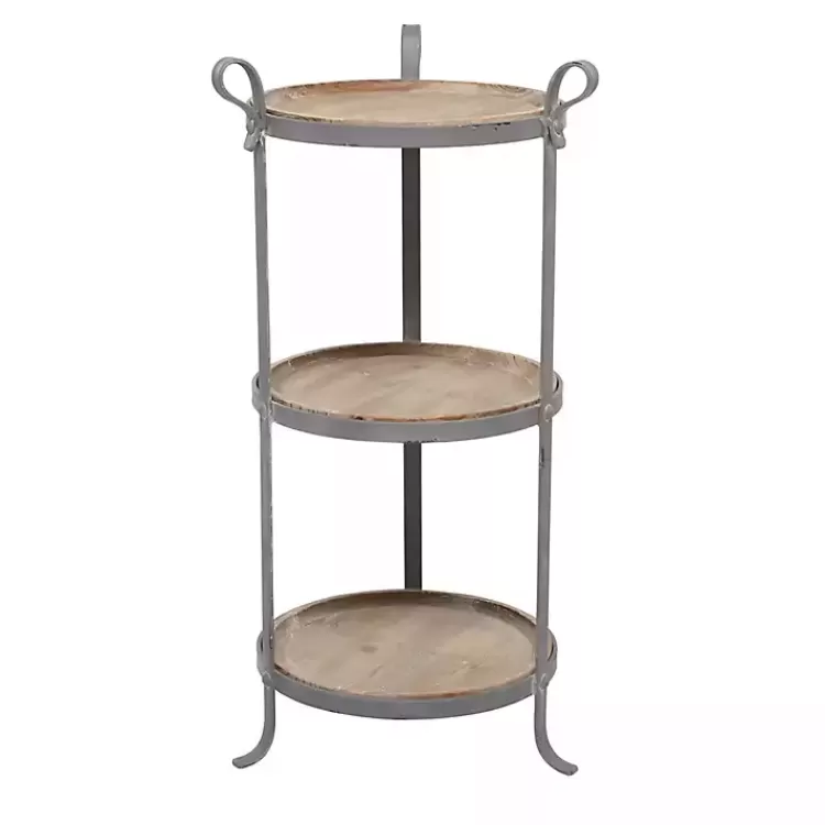 brown_wood_and_gray_metal_tier_side_table_5.webp Brown Wood and Metal 3-Tier Side Table>Kirklands Home Clearance