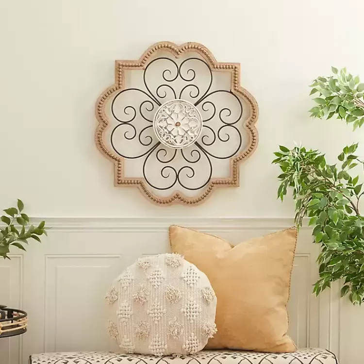 Brown Wood and Metal Farmhouse Wall Plaque>Kirklands Home Clearance