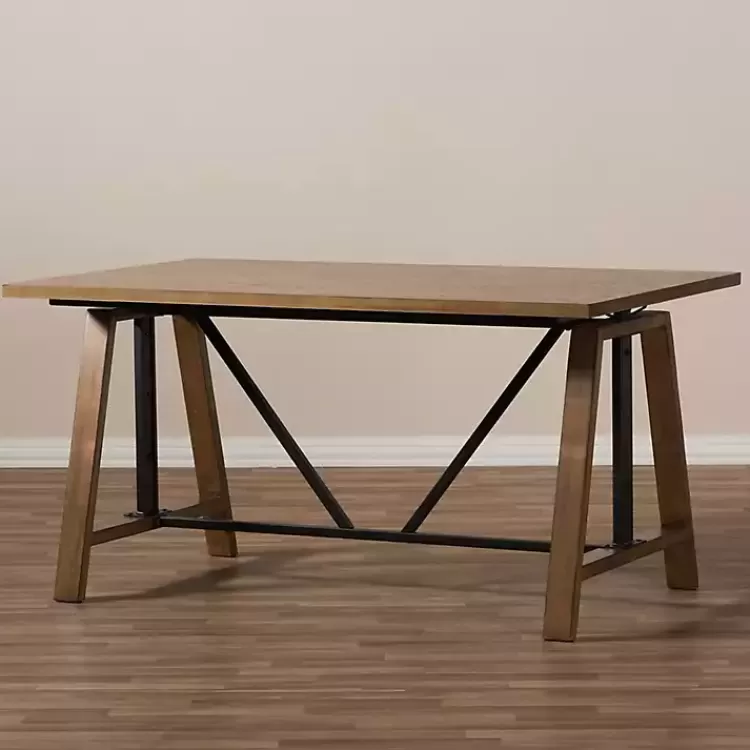 brown_wood_and_metal_linear_base_desk_10.webp Brown Wood and Metal Linear Base Desk>Kirklands Home Clearance