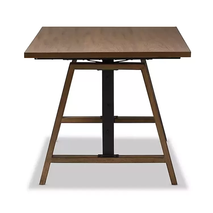 brown_wood_and_metal_linear_base_desk_2.webp Brown Wood and Metal Linear Base Desk>Kirklands Home Clearance