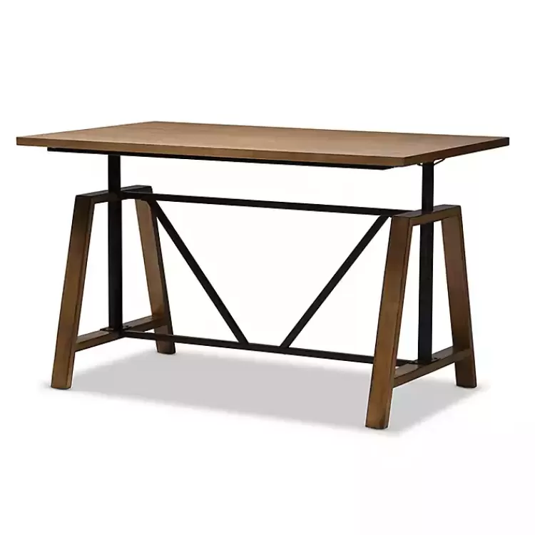 brown_wood_and_metal_linear_base_desk_3.webp Brown Wood and Metal Linear Base Desk>Kirklands Home Clearance