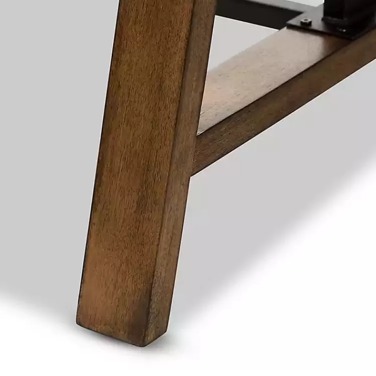 brown_wood_and_metal_linear_base_desk_4.webp Brown Wood and Metal Linear Base Desk>Kirklands Home Clearance