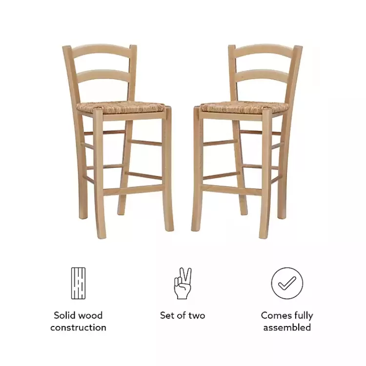 brown_wood_and_seagrass_counter_stools_set_of__5.webp Wood and Seagrass Counter Stools, Set of 2>Kirklands Home Hot