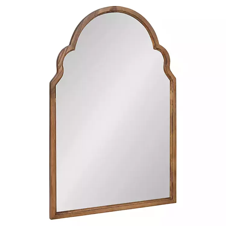 Brown Wood Arch Hogan Wall Mirror>Kirklands Home Store