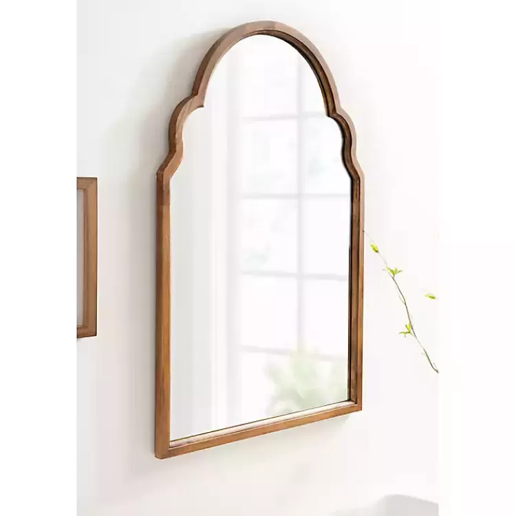 brown_wood_arch_hogan_wall_mirror_6.webp Brown Wood Arch Hogan Wall Mirror>Kirklands Home Store
