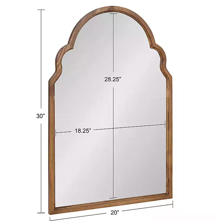 brown_wood_arch_hogan_wall_mirror_9.webp Brown Wood Arch Hogan Wall Mirror>Kirklands Home Store