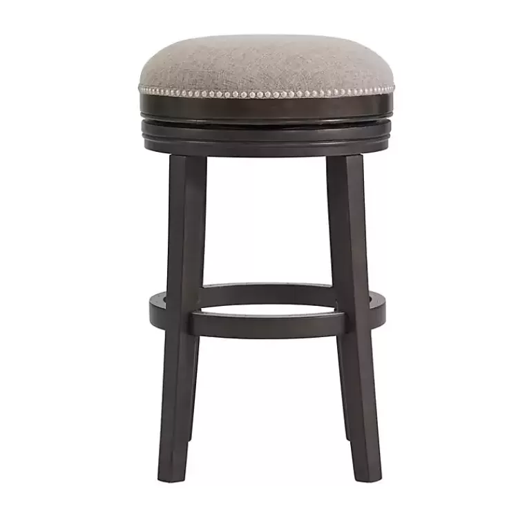 brown_wood_backless_swivel_bar_stool_2.webp Brown Wood Backless Swivel Bar Stool>Kirklands Home Discount