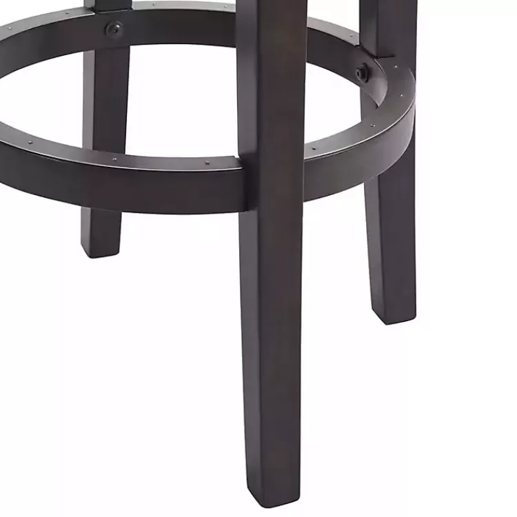 brown_wood_backless_swivel_bar_stool_3.webp Brown Wood Backless Swivel Bar Stool>Kirklands Home Discount