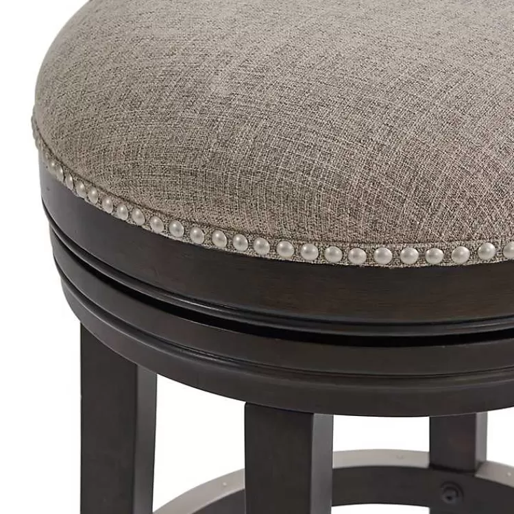 brown_wood_backless_swivel_bar_stool_4.webp Brown Wood Backless Swivel Bar Stool>Kirklands Home Discount