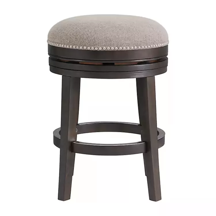 brown_wood_backless_swivel_pc_counter_stool_set_3.webp Brown Wood Backless Swivel 2-pc. Counter Stool Set>Kirklands Home Store