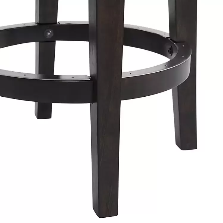 brown_wood_backless_swivel_pc_counter_stool_set_4.webp Brown Wood Backless Swivel 2-pc. Counter Stool Set>Kirklands Home Store