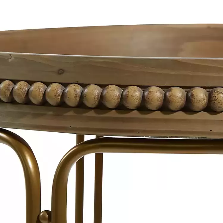 brown_wood_beaded_nesting_side_tables_set_of__2.webp Wood Beaded Nesting Side Tables, Set of 2>Kirklands Home Online