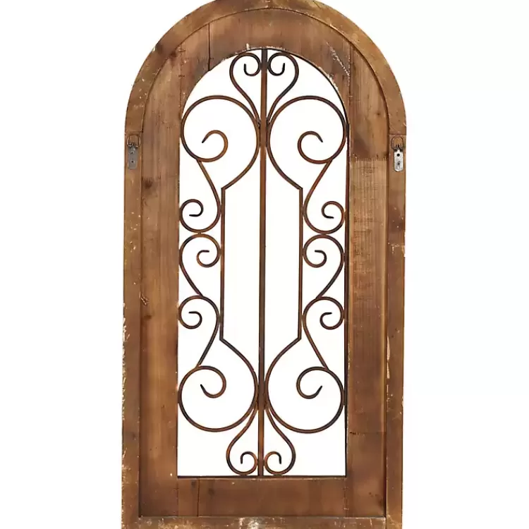 brown_wood_black_metal_scrollwork_wall_plaque_5.webp Wood Black Metal Scrollwork Wall Plaque>Kirklands Home Cheap