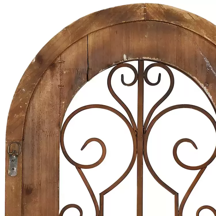 brown_wood_black_metal_scrollwork_wall_plaque_6.webp Wood Black Metal Scrollwork Wall Plaque>Kirklands Home Cheap