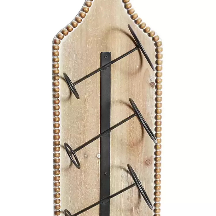 brown_wood_bottle_frame_metal_bracket_wine_holder_4.webp Brown Wood Bottle Frame Metal Bracket Wine Holder>Kirklands Home Cheap