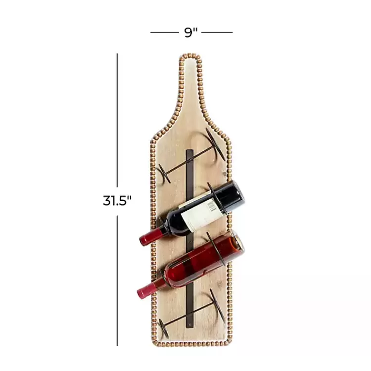 brown_wood_bottle_frame_metal_bracket_wine_holder_5.webp Brown Wood Bottle Frame Metal Bracket Wine Holder>Kirklands Home Cheap