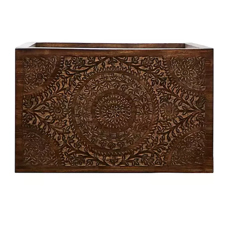 brown_wood_carved_floral_nesting_tables_set_of__3.webp Wood Carved Floral Nesting Tables, Set of 2>Kirklands Home Hot