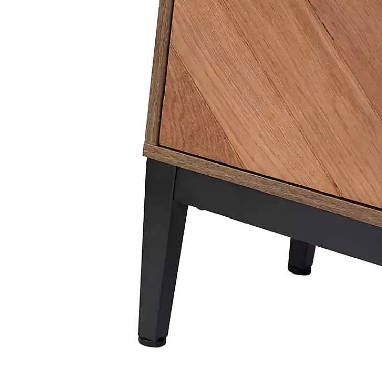brown_wood_chevron_door_sideboard_10.webp Wood Chevron 4-Door Sideboard>Kirklands Home Clearance