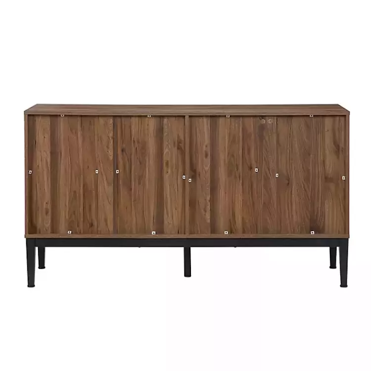 brown_wood_chevron_door_sideboard_5.webp Wood Chevron 4-Door Sideboard>Kirklands Home Clearance