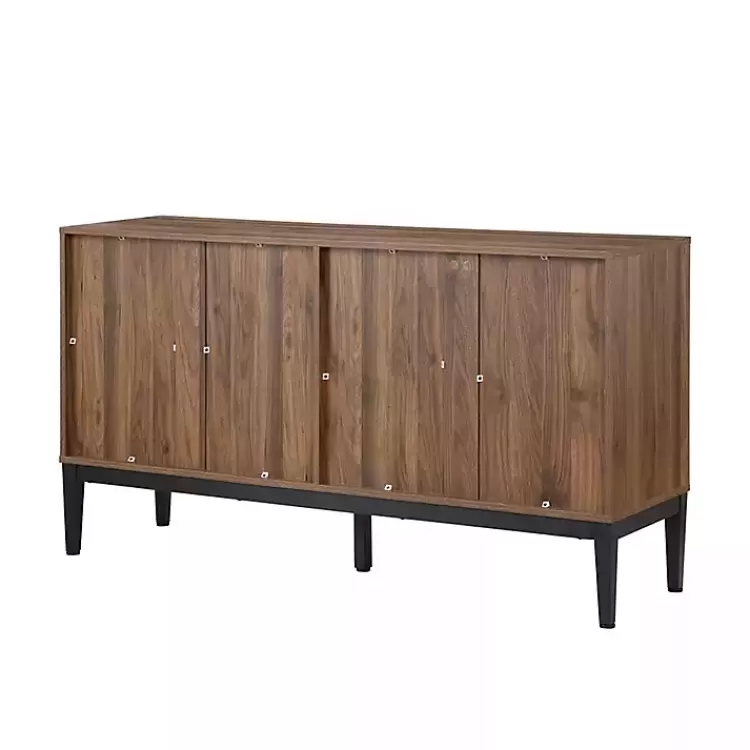 brown_wood_chevron_door_sideboard_6.webp Wood Chevron 4-Door Sideboard>Kirklands Home Clearance
