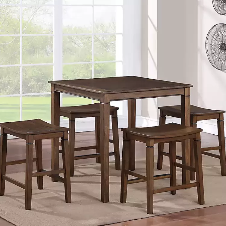 Wood Counter Stool 5-pc. Dining Set>Kirklands Home Discount