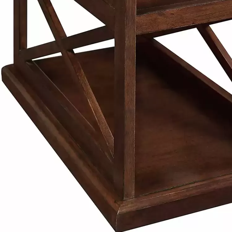 brown_wood_double_x_sides_accent_table_3.webp Wood Double X Sides Accent Table>Kirklands Home Cheap