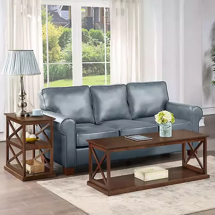 brown_wood_double_x_sides_accent_table_4.webp Wood Double X Sides Accent Table>Kirklands Home Cheap