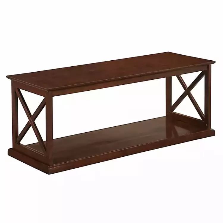 Wood Double X Sides Coffee Table>Kirklands Home Store