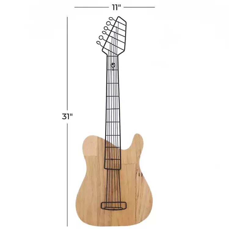brown_wood_electric_guitar_wall_plaque_6.webp Brown Wood Electric Guitar Wall Plaque>Kirklands Home Discount