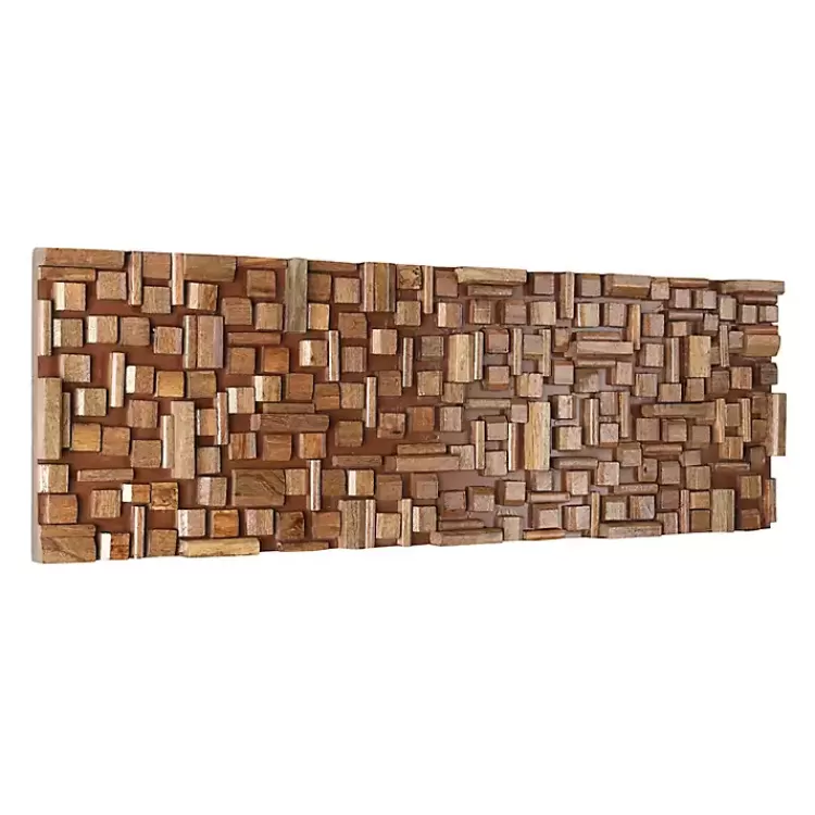brown_wood_geometric_block_wall_plaque_x_in_4.webp Wood Geometric Block Wall Plaque, 36x12 in.>Kirklands Home New