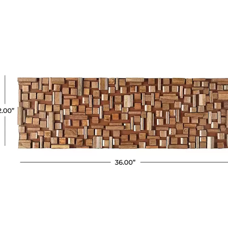 brown_wood_geometric_block_wall_plaque_x_in_6.webp Wood Geometric Block Wall Plaque, 36x12 in.>Kirklands Home New