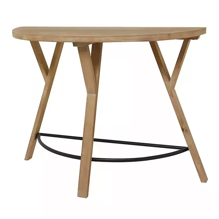 Wood Half Round Console Table>Kirklands Home Fashion