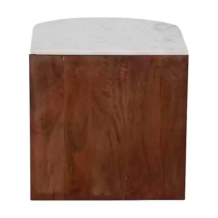 brown_wood_half_round_marble_accent_table_3.webp Brown Wood Half Round Marble Accent Table>Kirklands Home New