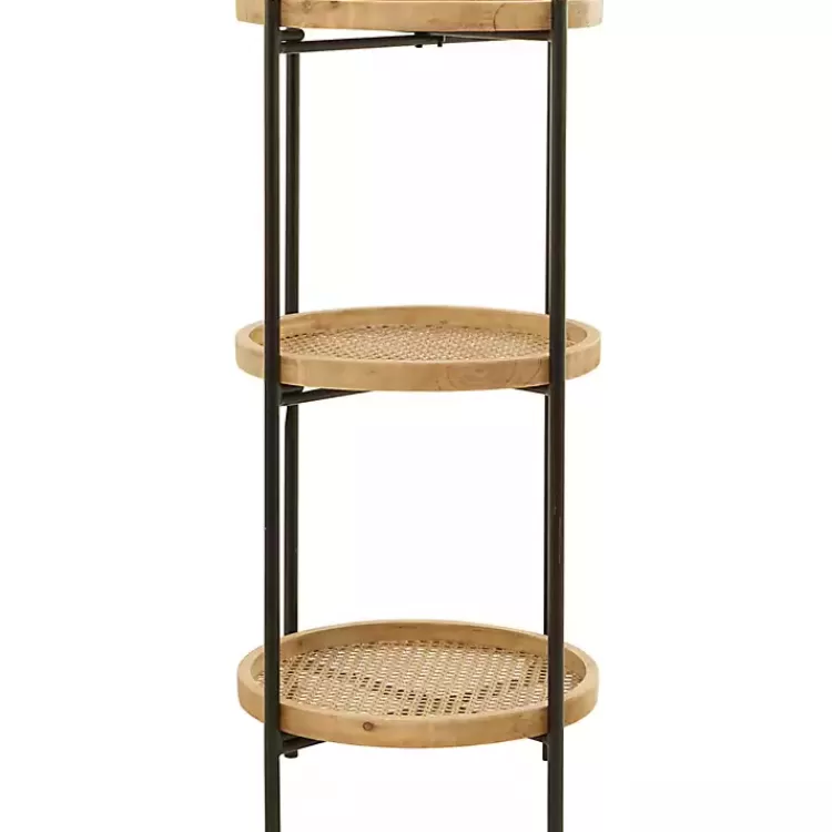 brown_wood_mesh_woven_tier_accent_table_4.webp Wood Mesh Woven 3-Tier Accent Table>Kirklands Home Clearance