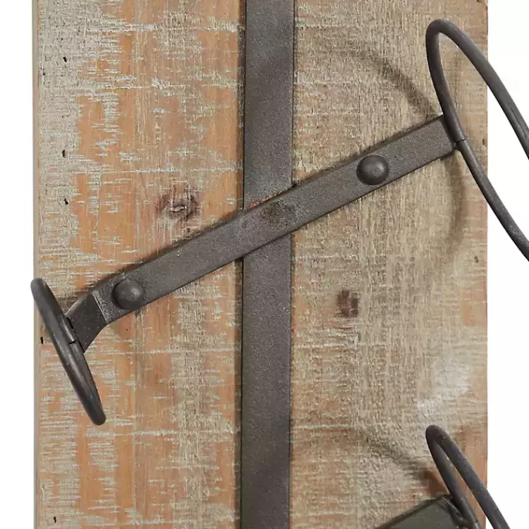 brown_wood_panel_black_metal_wine_rack_4.webp Wood Panel Black Metal Wine Rack>Kirklands Home Discount