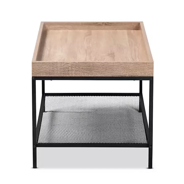 brown_wood_raised_edge_coffee_table_2.webp Wood Raised Edge Coffee Table>Kirklands Home Clearance