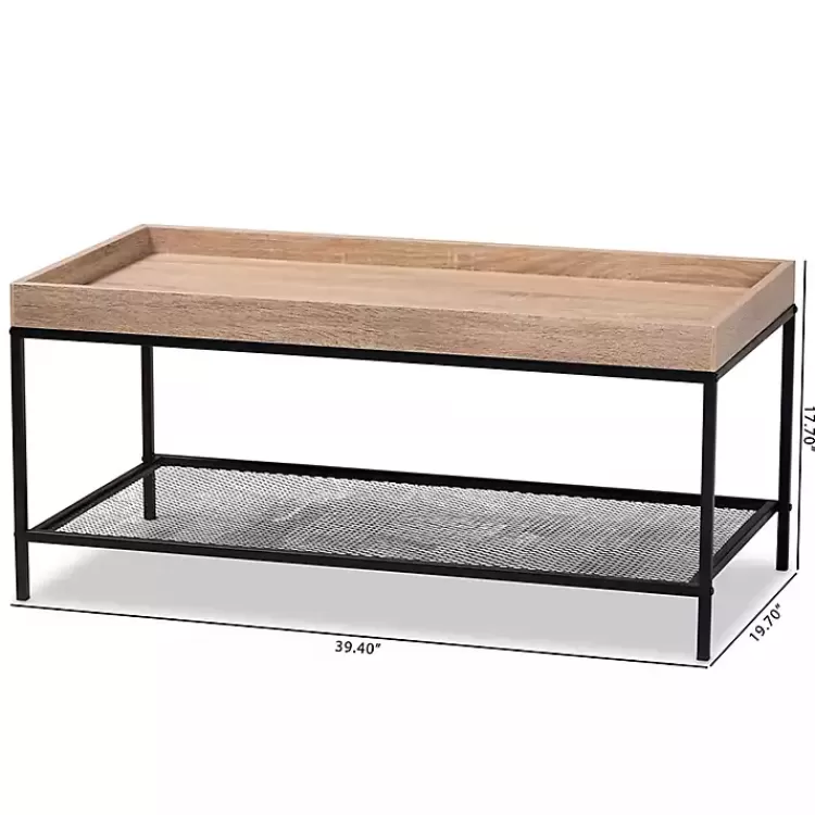 brown_wood_raised_edge_coffee_table_7.webp Wood Raised Edge Coffee Table>Kirklands Home Clearance