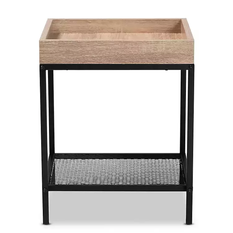 Wood Raised Edge Side Table>Kirklands Home Online