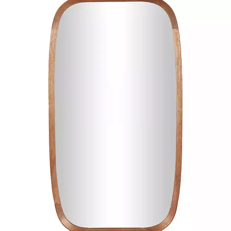 Wood Rounded Edges Mirror>Kirklands Home New