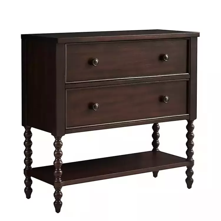 Wood Turned Legs 2-Drawer Chest>Kirklands Home Flash Sale