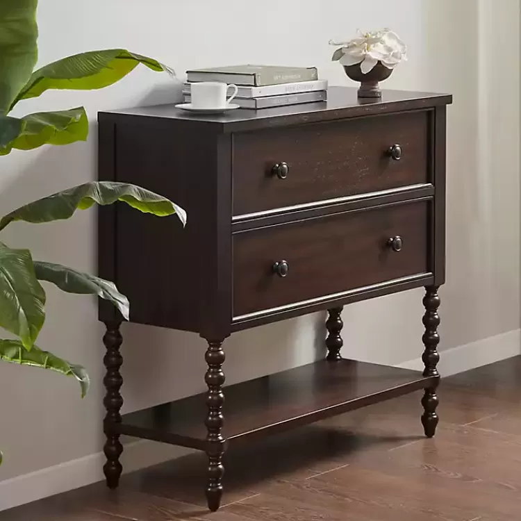 Wood Turned Legs 2-Drawer Chest>Kirklands Home Flash Sale