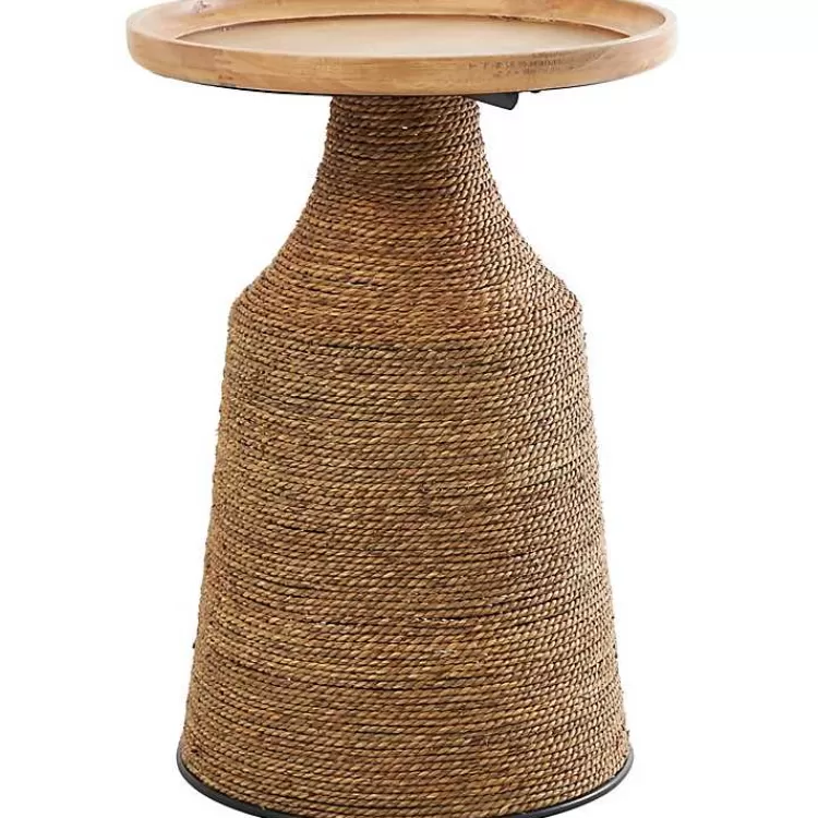 Wood Wrapped Accent Table>Kirklands Home Online