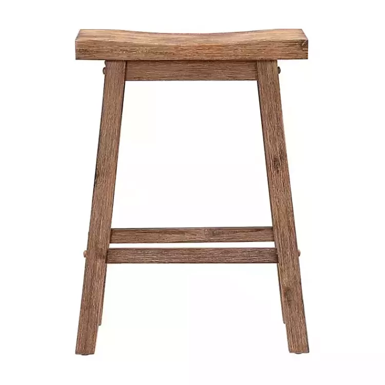 Wooden Saddle Seat Counter Stool>Kirklands Home Sale