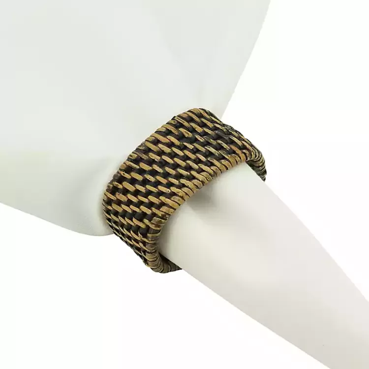 Woven Rattan Oval Napkin Rings, Set of 4>Kirklands Home Shop